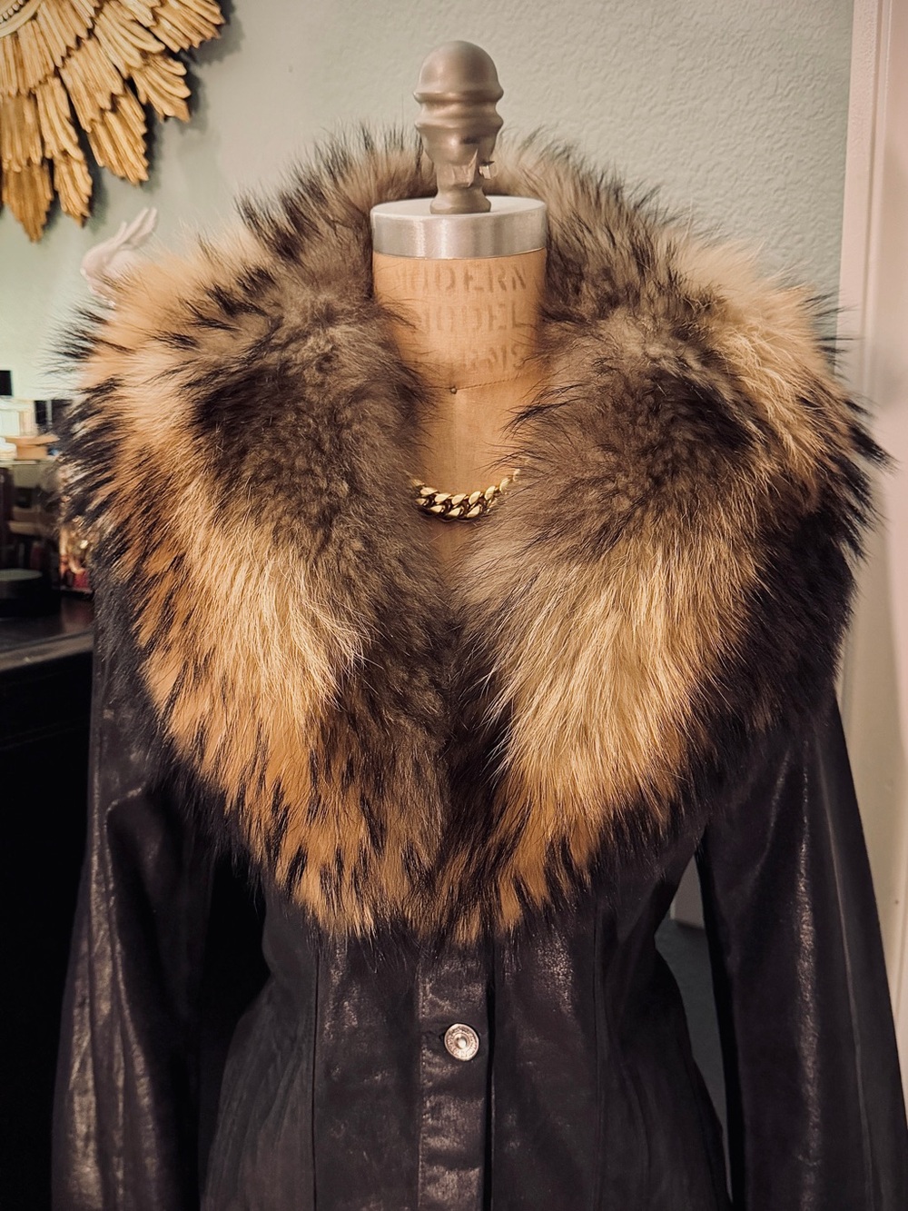 Genuine Vintage Racoon Fur Collar